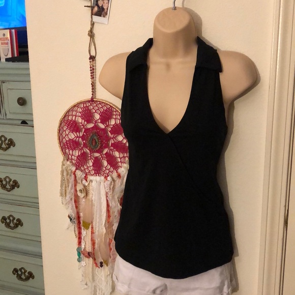Zara Tops - Zara collared tank top EUC